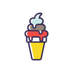 Ice Cream Cone vector icon
