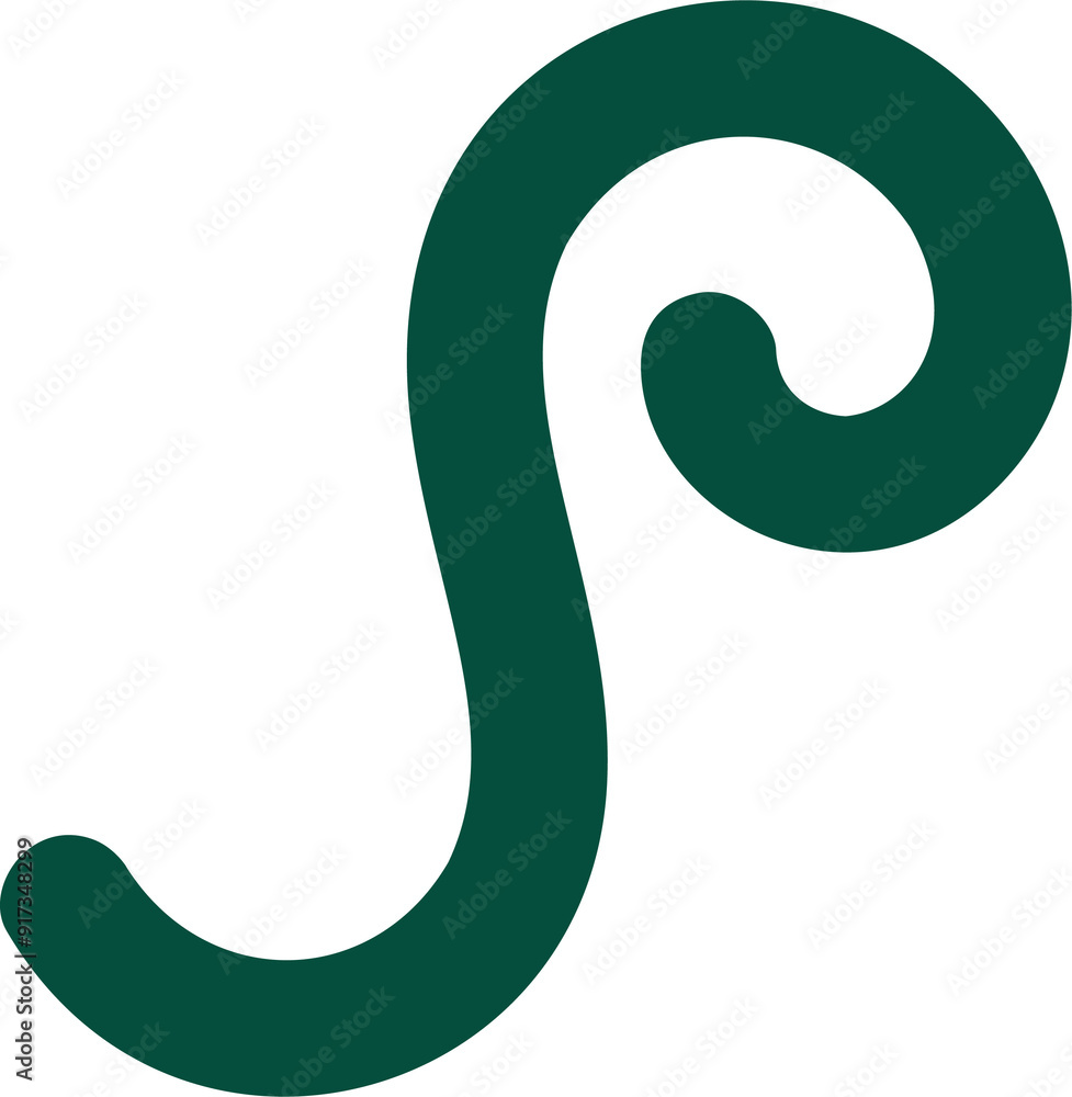 Poster abstract organic shape. doodle element. cute scribble and playful groovy squiggle line. simple carto