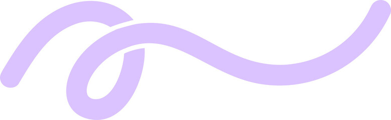 Abstract organic shape. Doodle element. Cute scribble and playful groovy squiggle line. Simple cartoon stroke. Curve trendy geometric wavy element © Chorna_L