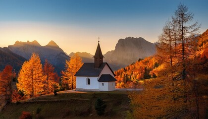 Fototapeta premium church in the mountains