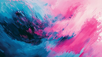 Abstract digital art with vibrant pink and