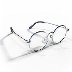 glasses on white background
