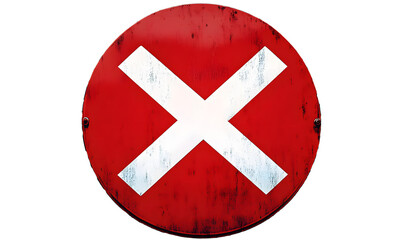 Obraz premium Prohibition sign. Blank for design on an isolated background. Graphic resource for the designer