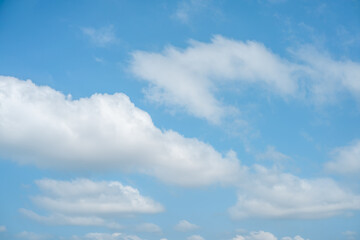 blue sky with white clouds