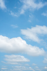 blue sky with white clouds