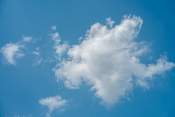 blue sky with white clouds