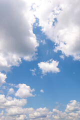 blue sky with white clouds