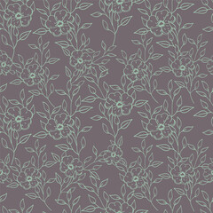 Abstract seamless allover floral chintz pattern design for Textile prints, wallpapers and other decorative projects