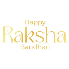Happy Rakshabandhan Text Design with Festive Elements