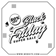 Black Friday social media template