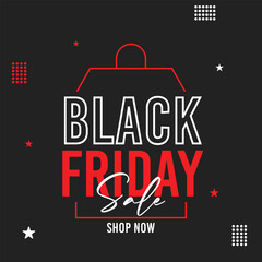 Black Friday super sale social media template