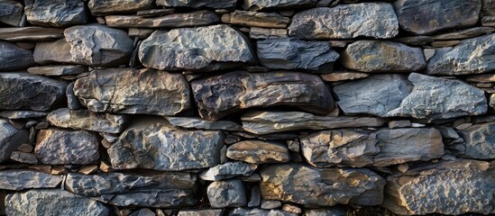 Background of stone wall texture.