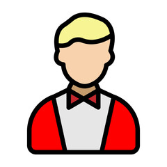 Groom Vector Filled Icon Design