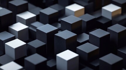 futuristic shape on black background