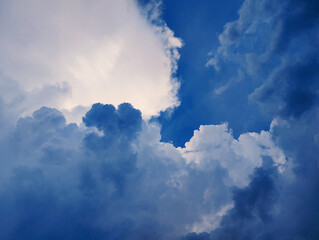Clouds pattern with different seasons