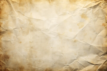 Obraz premium Design a vintage-style poster background featuring a white, wrinkled paper texture. Emphasize the worn-out, glued appearance with faded edges and a subtle patina to evoke a sense of age and history.