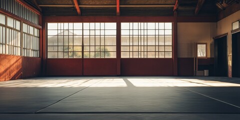 Obraz premium Spacious Martial Arts Studio