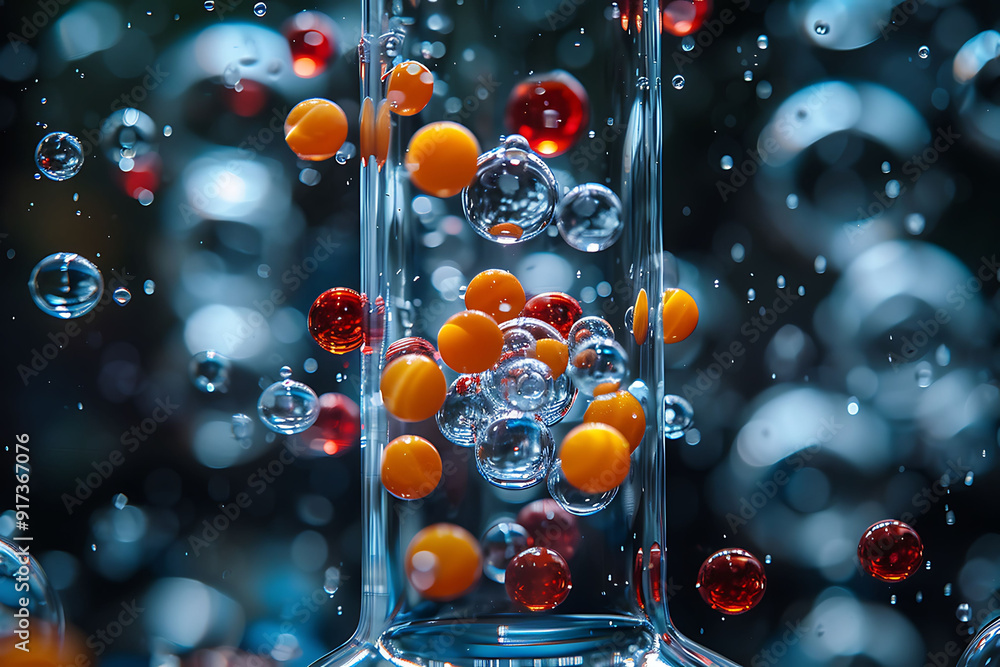Aufkleber observing container filled gas molecule constant chaotic motion discuss principle of statistical mec