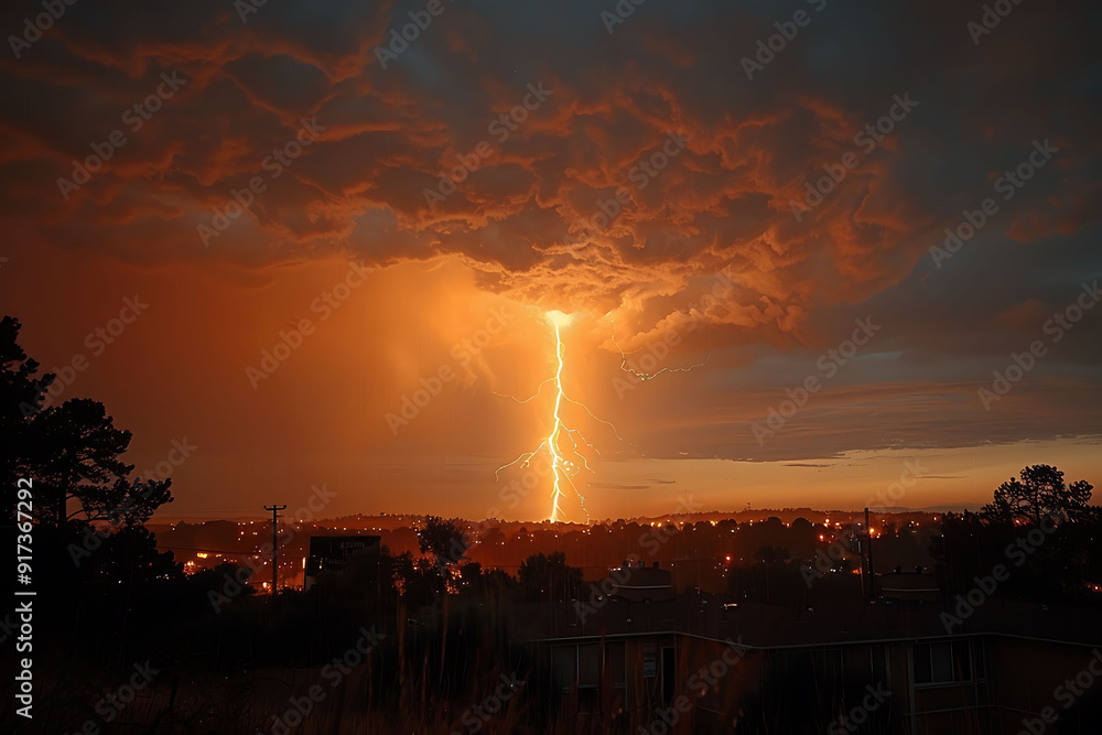 Poster observing lightning storm safe distance dive into physic behind lightning formation discussing how b
