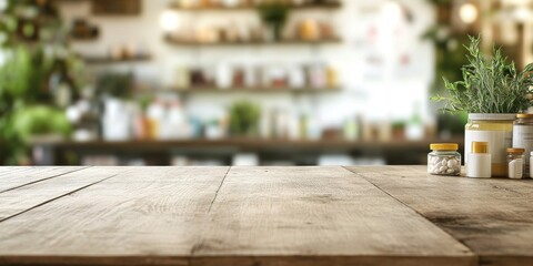 Medicines Displayed on a Spacious Drugstore Table