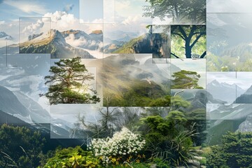 A poster featuring a collage of stunning nature photographs, promoting a photography competition. 