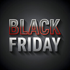Fototapeta premium black Friday text