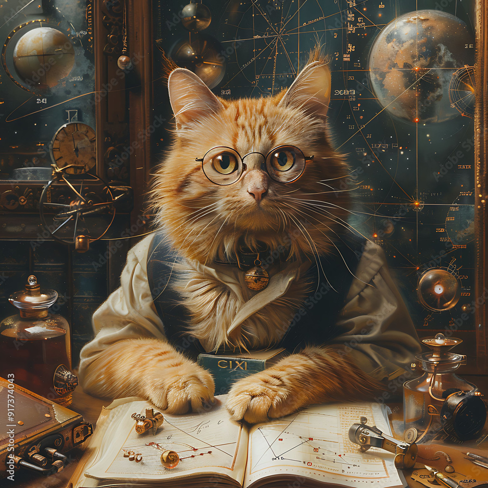 Aufkleber stepping into schrdinger's thought experiment infamous cat discuss paradoxical scenario of quantum s