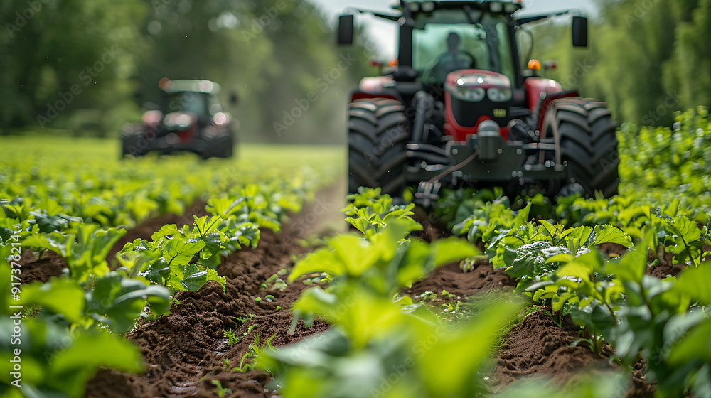 Poster swarm intelligencebased swarm tractor autonomously coordinating planting irrigation harvesting opera