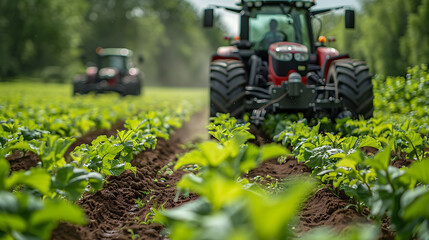 Swarm intelligencebased swarm tractor autonomously coordinating planting irrigation harvesting operation smart agricultural community of Netherlands collectively optimizing resource allocation farm