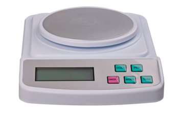 Accurate jewelry scale on isolated background.