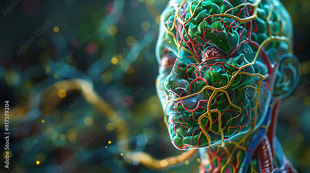 Poster visual representation of human lymphatic system showcasing lymph nodes lymph vessels and their role 