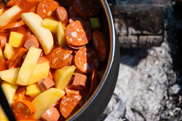 paprika potato in a bowl