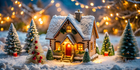 Christmas mini house