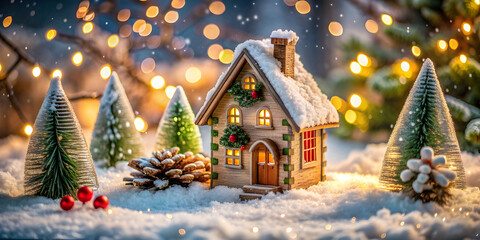 Christmas mini house