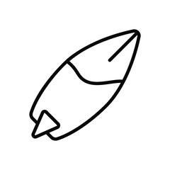 Surfboard vector icon