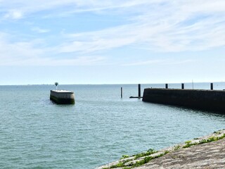 Saint-Martin-de-Ré, August 2024 - Visit the beautiful town of Saint-Martin-de-Ré on the Ile de Ré on France's Atlantic coast.- View of the fortifications