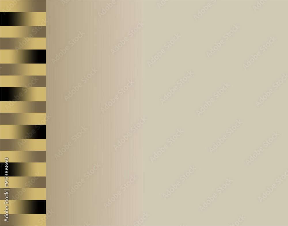 Poster composition of plane lines and shapes in the form of geometry with golden brown shades as background