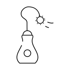 interactive pet toy line icon vector. interactive pet toy sign. isolated contour symbol black illustration