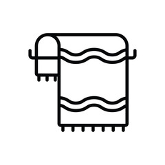 Beach Towel vector icon