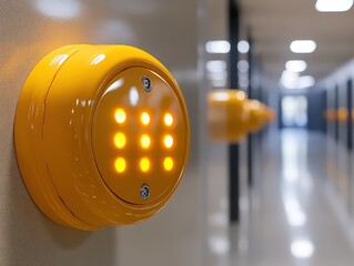 visual aimed at educating people about fire alarms, including their purpose, operation, and safety procedures.