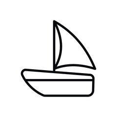 Sailing Boat vector icon