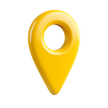 recommend clip art: Simplified 3d icon of location pin clip art