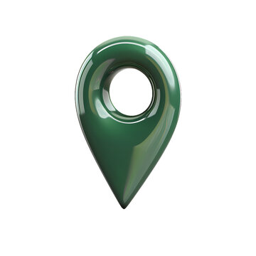 recommend clip art: Simplified 3d icon of location pin clip art