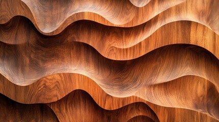 Wooden abstract waves, artistic wooden texture