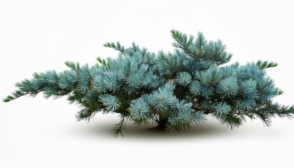 juniperus scopulorum wichita blue tree isolated on white background