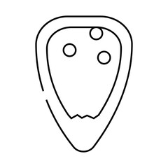 ostreopsis ovata seaweed line icon vector. ostreopsis ovata seaweed sign. isolated contour symbol black illustration