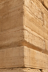 Cornerstones of the supporting western and southern walls of the Temple Mount in the Old City of...