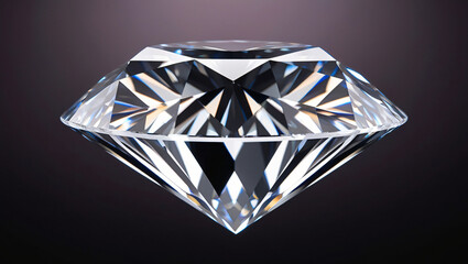A white expensive big diamond with black background