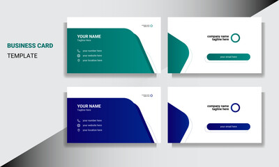 Creative Modern Professional Business Card Template Design