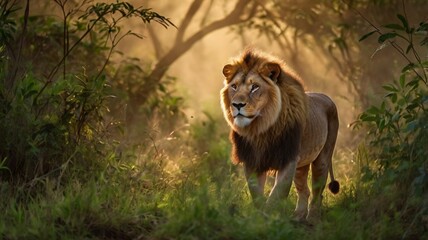 Obraz premium lion in the zoo